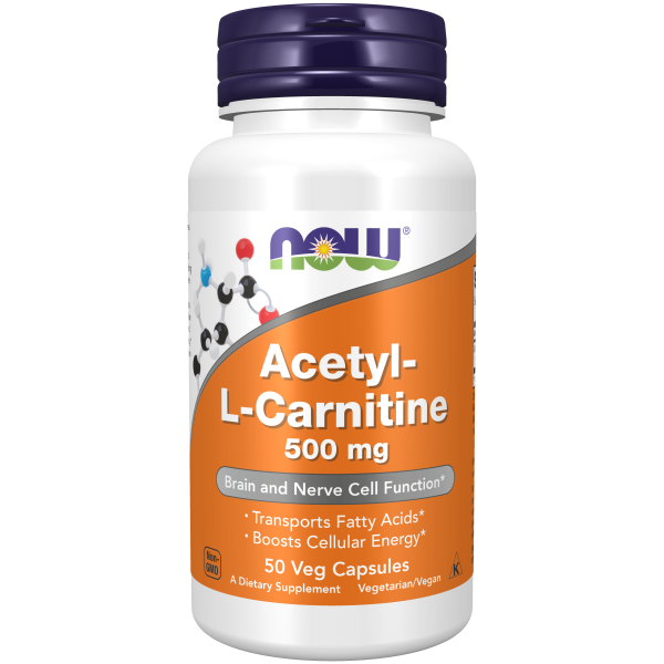 Acetil-L-Carnitina 500 mg (50 veg caps)