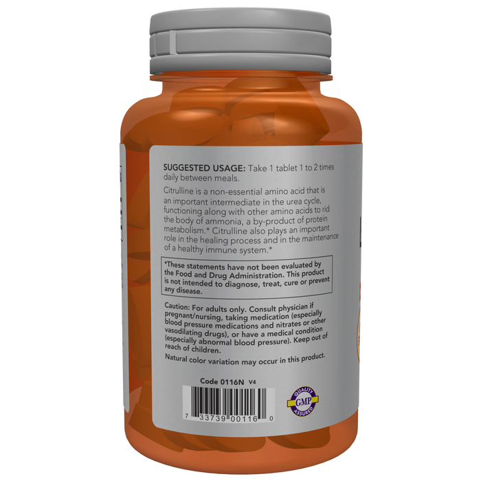 L-Citrulina, Extra Fuertes 1200 mg (120 tabs)