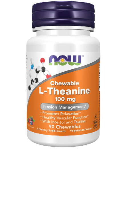 L-Theanine 100 mg (90 Tabletas masticables)