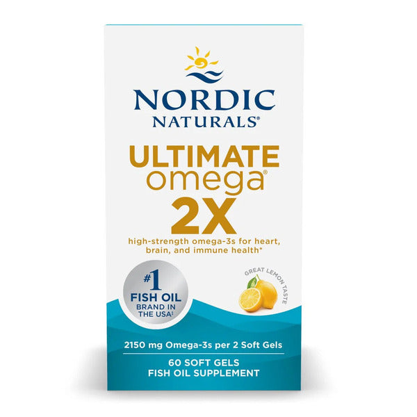 Ultimate Omega 2X Sabor Limón (60 softgels), Nordic Naturals