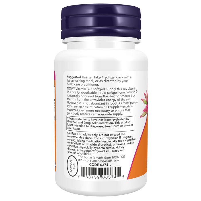 Vitamin D3 5000 IU (30 Softgels)