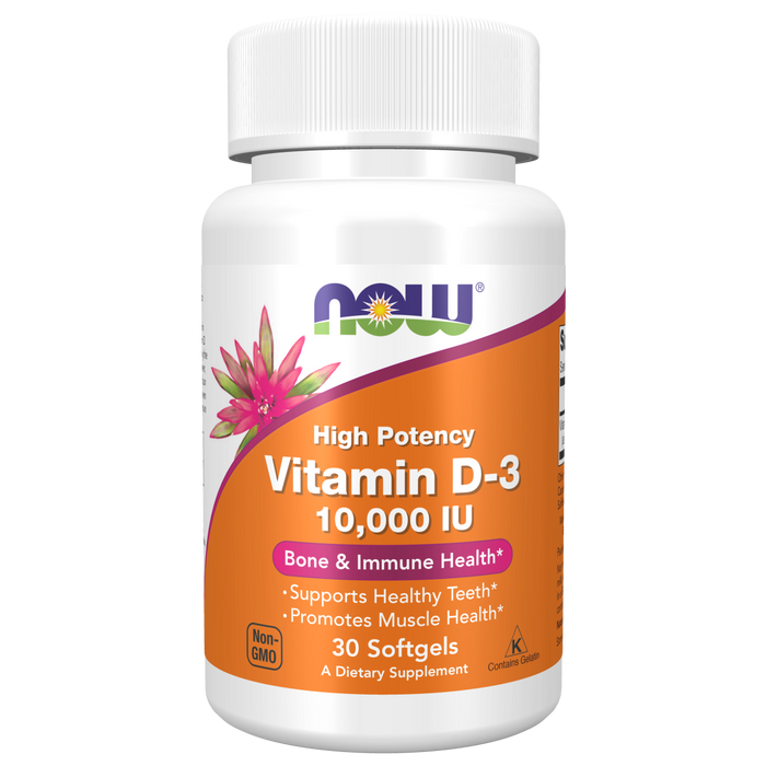 Vitamina D3 10,000 UI (30 softgels)