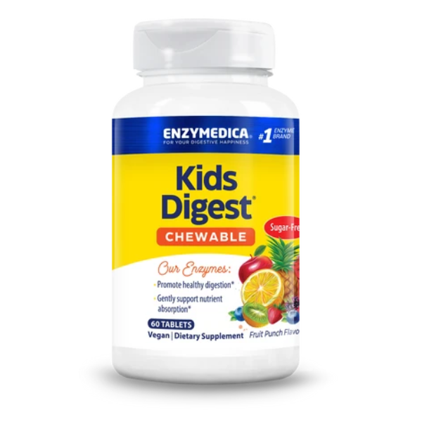 Kids Digest™ (60 tabs masticables), Enzimas Digestivas para Niños, Enzymedica