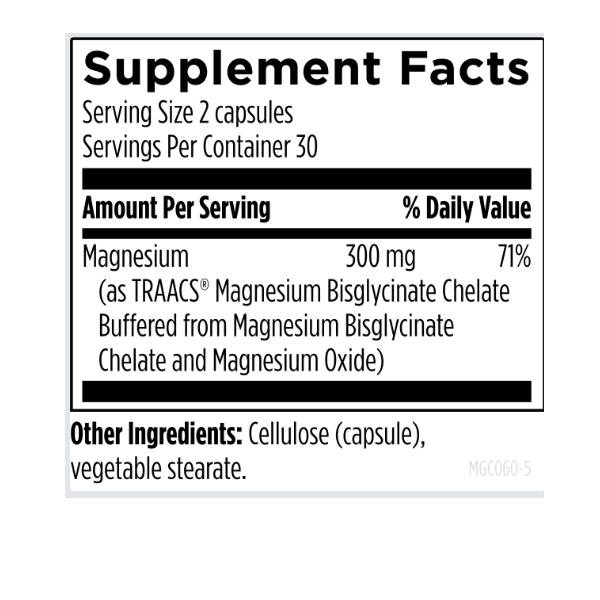 complejo de glicinato de magnesio  (60 veg caps) , Designs for Health