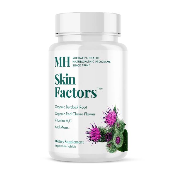 Skin Factors™ (90 veg tabs), Antiacne, Michael´s Health