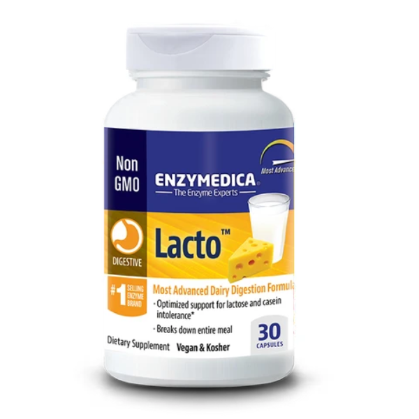 Lacto™ (30 caps) ,Enzimas para Tolerancia a Lácteos, Enzymedica