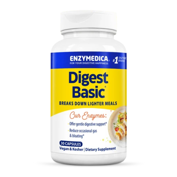 Digest Basic® (30 caps) , Enzimas para Estómago Sensible, Enzymedica