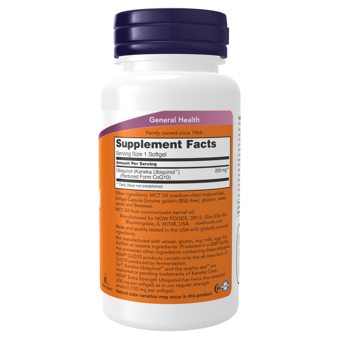 Ubiquinol, Extra Potente de 200 mg (60 softgels)