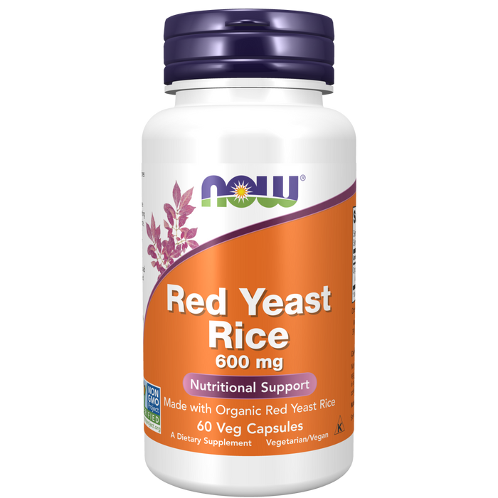 Red Yeast Rice 600 mg 60 Vegetable Capsules/Red Yeast Rice