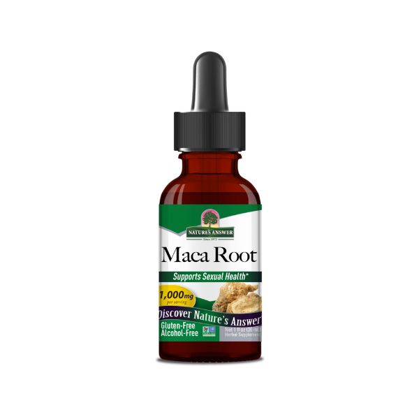 Extracto de Raiz de Maca 1 oz Sin Alcohol, Liquida (30 ml), Natures Answer