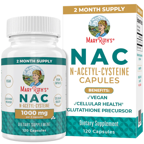N-Acetil-Cisteína (NAC) 1000 mg (120 caps), Mary Ruth´s