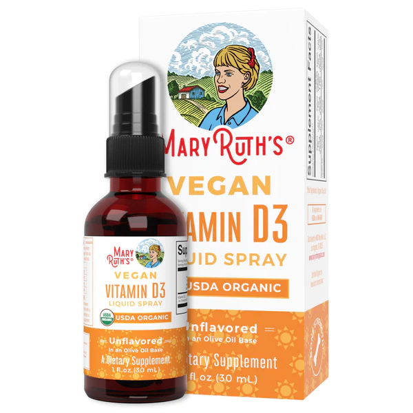 Vitamina D3 en Spray, Líquido Orgánico sin Sabor (1 fl oz/ 30 ml), Mary Ruth´s