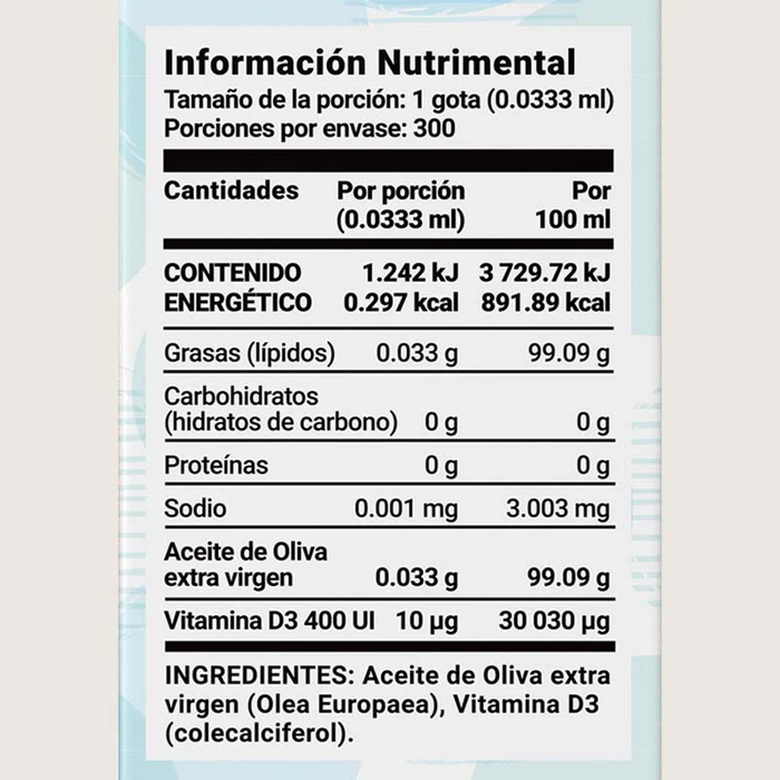 Vitamina D3 para Niños , 400UI (10 ml), Blife