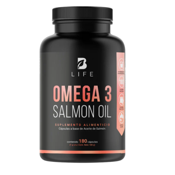 Omega 3 Aceite Puro de Salmón 1000 mg (180 caps), Blife