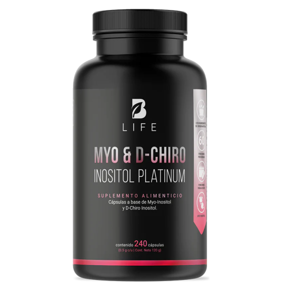 Myo y D-Chiro Inositol Platino 500 mg (240 caps), Blife