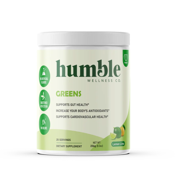Super Greens, Jugo Verde en Polvo -Frutas y Verduras Organicos (8.3 oz/226g) vegano, Humble