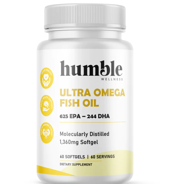 Ultra Omega, 625 EPA/244 DHA aceite de pescado (60 softgels), Humble