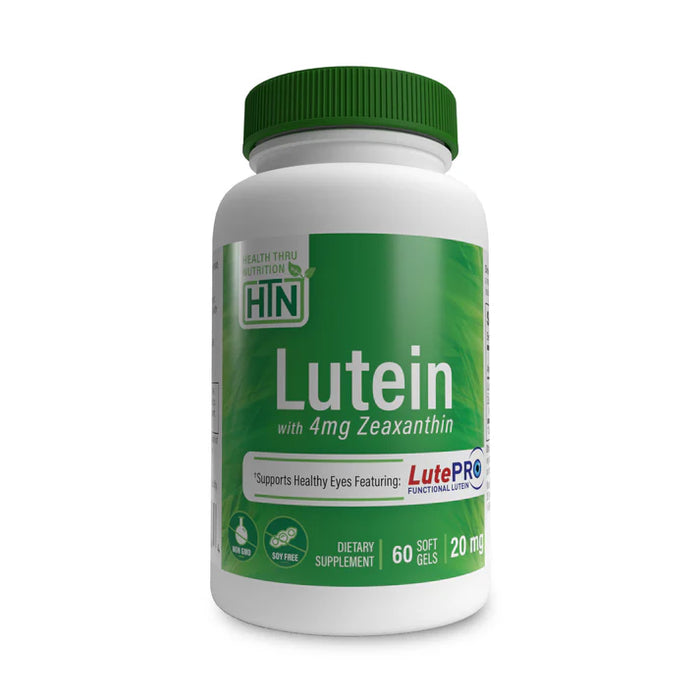 Luteina 20 mg con Zeaxantina 4 mg (60 caps), Health Thru Nutrition