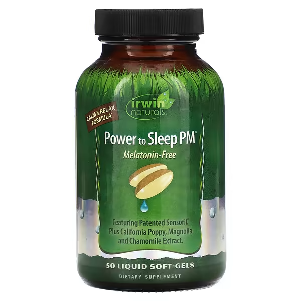 Poder para Dormir PM (50 softgels) Sin Melatonina, Irwin Naturals