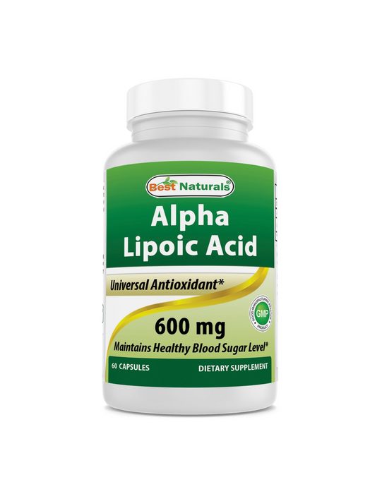 Ácido Alfa Lipoico 600 mg (60 caps), Best Naturals