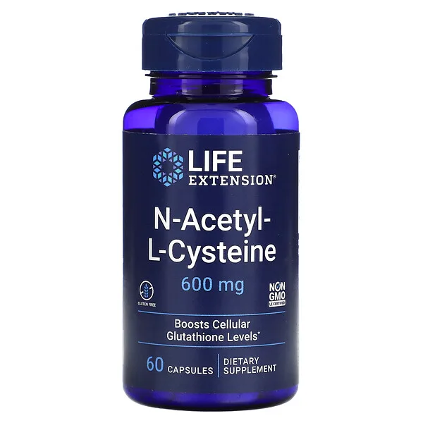 N-Acetil-L-Cisteína (NAC) 600 mg (60 caps), Life Extension