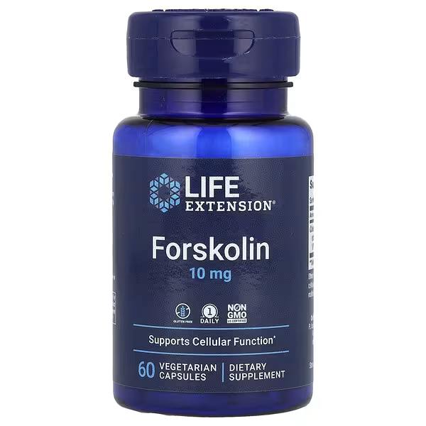 Forskolin, 10 mg (60 veg caps), Life Extension