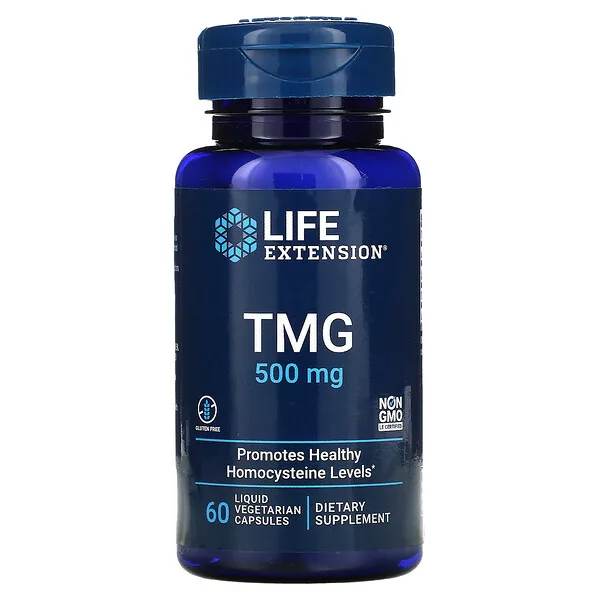 TMG 500 mg (60 veg caps líquidas) , Life Extension