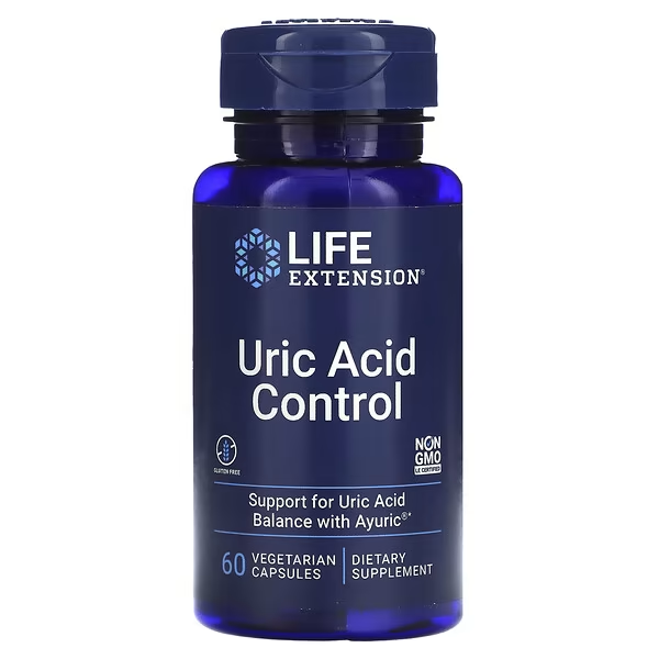 Uric Acid Control (60 veg caps), Life Extension