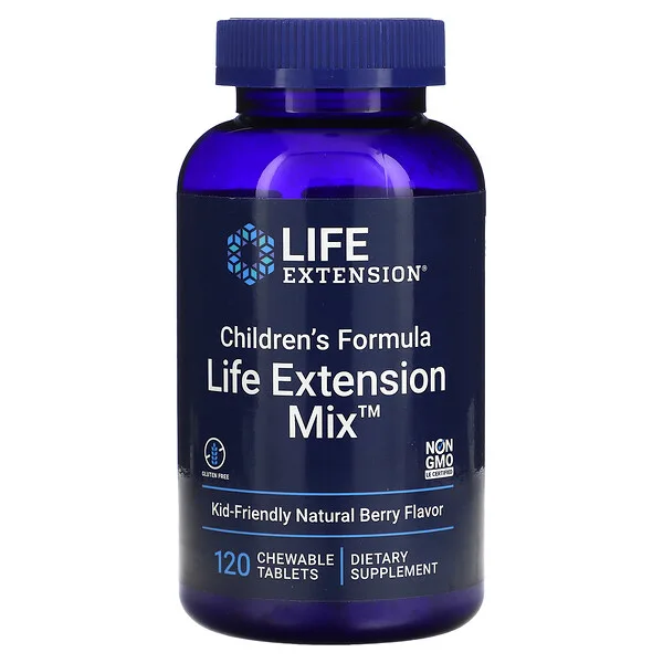 Fórmula para Niños Mix™ (120 tabs masticables), Life Extension