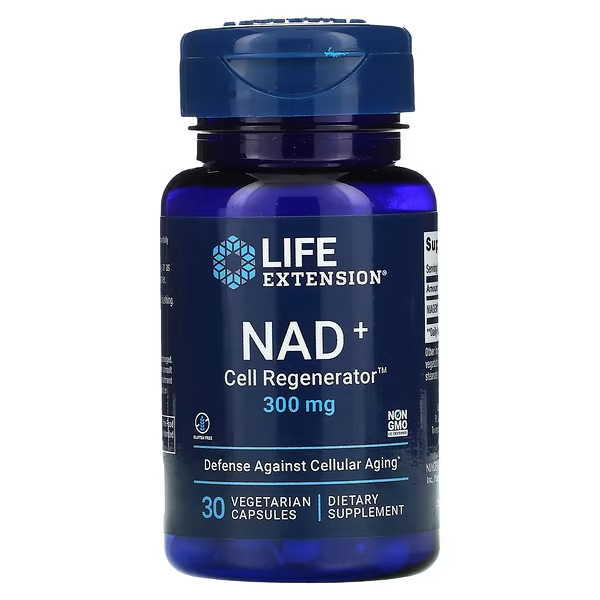 NAD+ Regenerador Celular 300 mg (30 veg caps), Life Extension