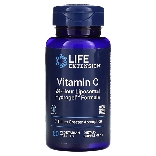 Vitamina C de 24 Horas (60 veg tabs), Life Extension