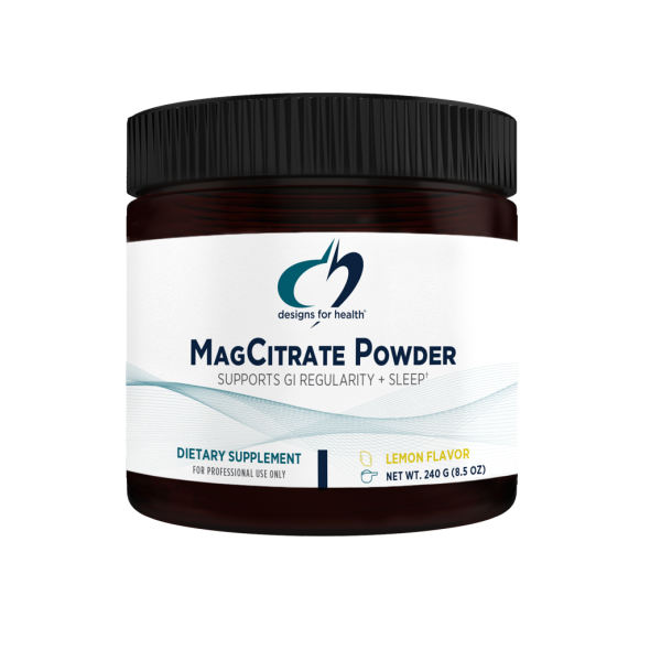 Citrato de Magnesio en Polvo 300 mg (8.5 oz /240 gr), Designs for Health