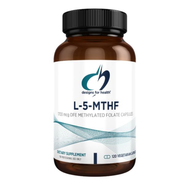 L-5-MTHF 1700mcg DFE (1 mg) (120 veg caps), Designs for Health