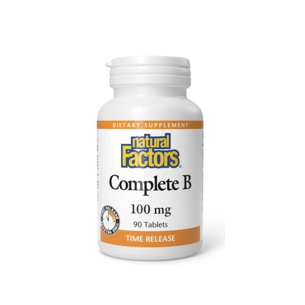 Completo B 100 mg Time Release (90 tabs), Natural Factors