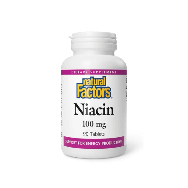 B3 Niacin 100 mg (90 tabs), Natural Factors