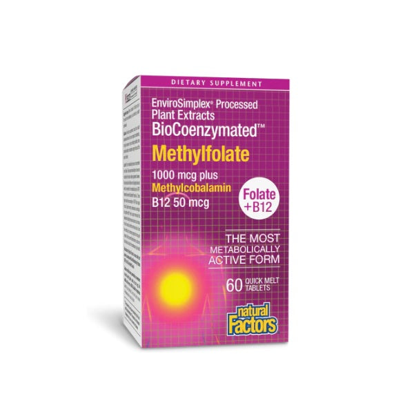 BioCoenzymated® Metilfolato 1,000 mcg (60 tabs), Natural Factors