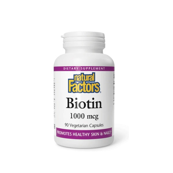 Biotina 1,000 mcg (90 vcap), Natural Factors