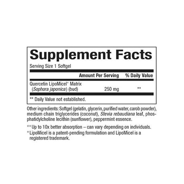 Quercetina LipoMicel Matrix 250 mg (30 softgels), Natural Factors