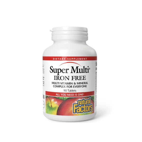 Super Multi® Sin Hierro (90 tabs), Natural Factors