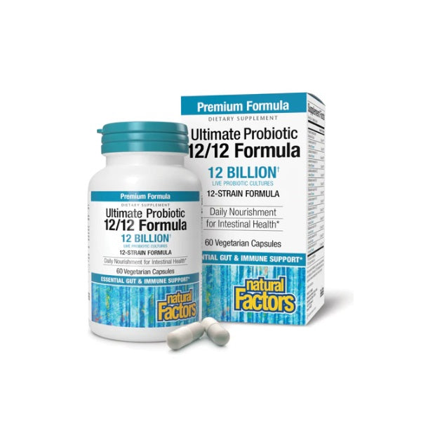 Ultimate Probiotic 12/12 Formula (60 vcap), Natural Factors