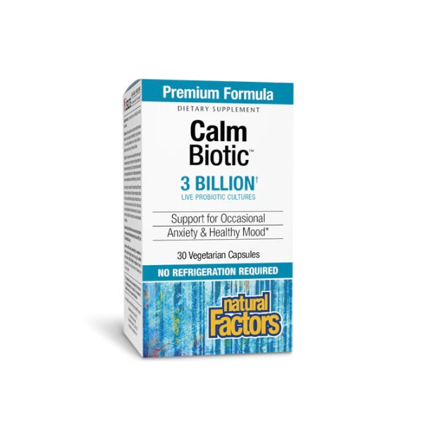 Probiotico para el Estres CalmBiotic® 3 Billones (30 vcap), Natural Factors