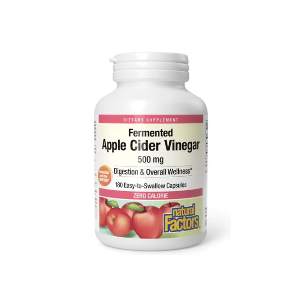 Vinagre de Manzana 500 mg (180 caps), Natural Factors