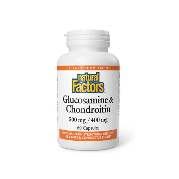 Glucosamina & Condroitina 500 mg & 400 mg (60 caps), Natural Factors