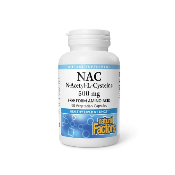 NAC N-Acetil-L-Cisteina 500 mg (90 vcap), Natural Factors