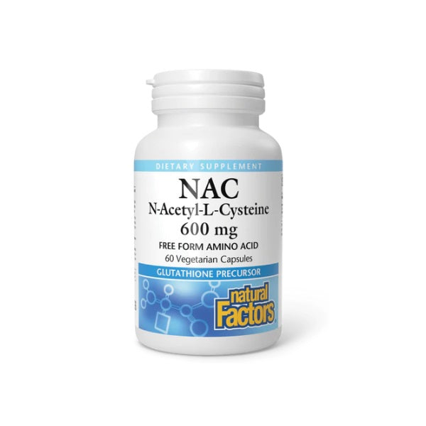 NAC N-Acetil-L-Cisteina 600 mg (60 vcap), Natural Factors