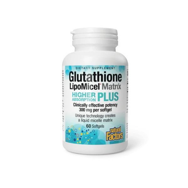 Matriz de Lipomicel de Glutation 300 mg (60 softgels), Natural Factors