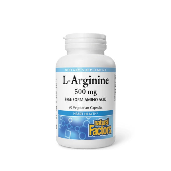 L-Arginina 500 mg (90 vcap), Natural Factors