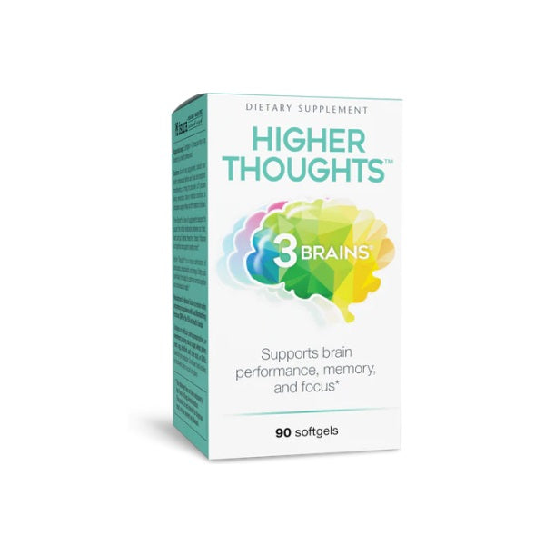 3 Brains® Higher Thoughts® Salud Cognitiva y Cardiovascular (90 softgels), Natural Factors