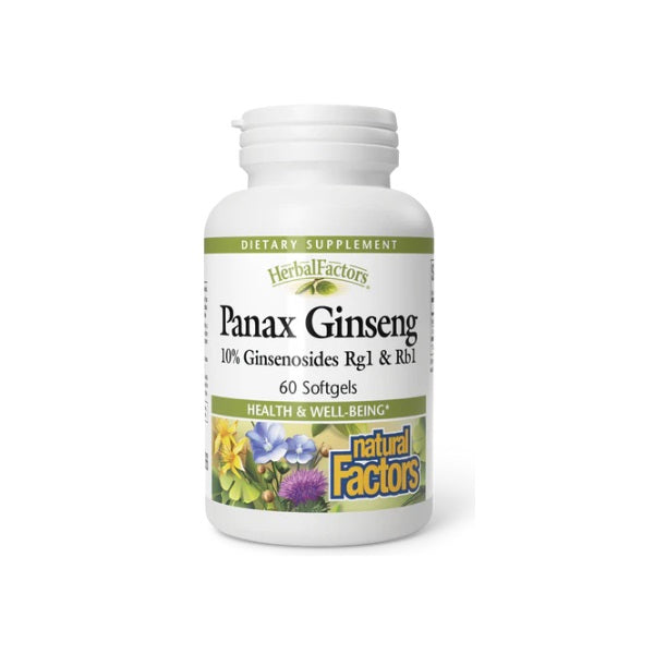 Panax Ginseng, HerbalFactors® (60 softgels), Natural Factors