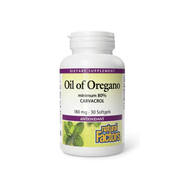 Aceite de Oregano 180 mg (30 softgels), Natural Factors